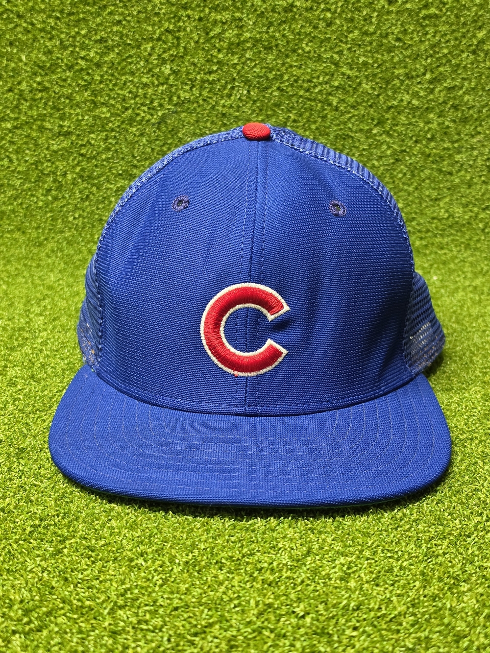 Vintage New Era Dupont Visor Pro Model Chicago Cubs Snapback Hat Cap USA MLB
